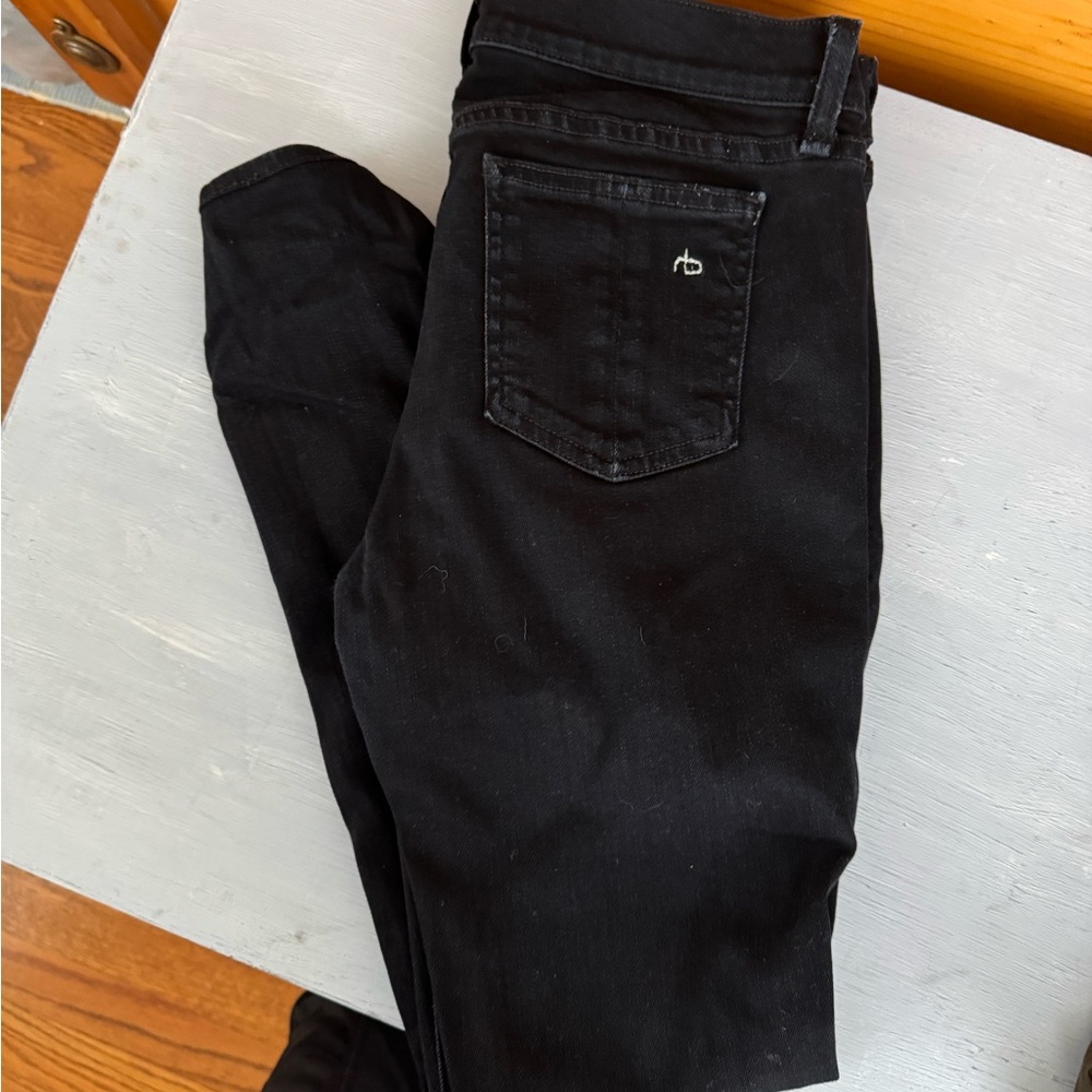 Rag & Bone Cate Mid Rise Black Jeans
